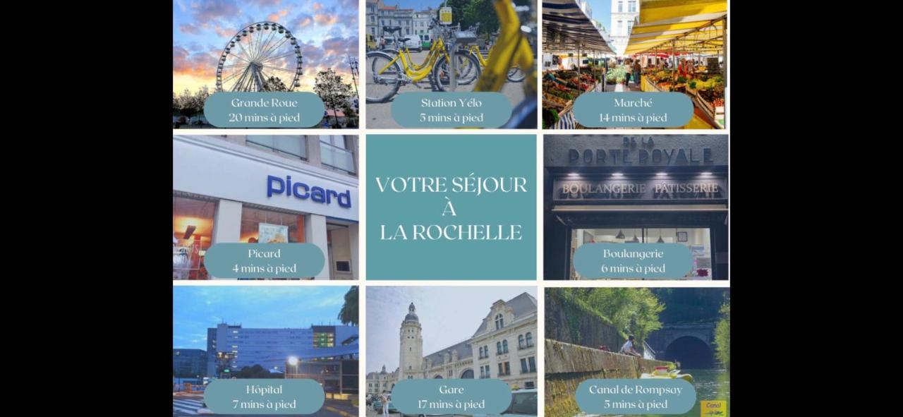 Le coquet de Rompsay Paisible&Moderne Lejlighed La Rochelle  Eksteriør billede